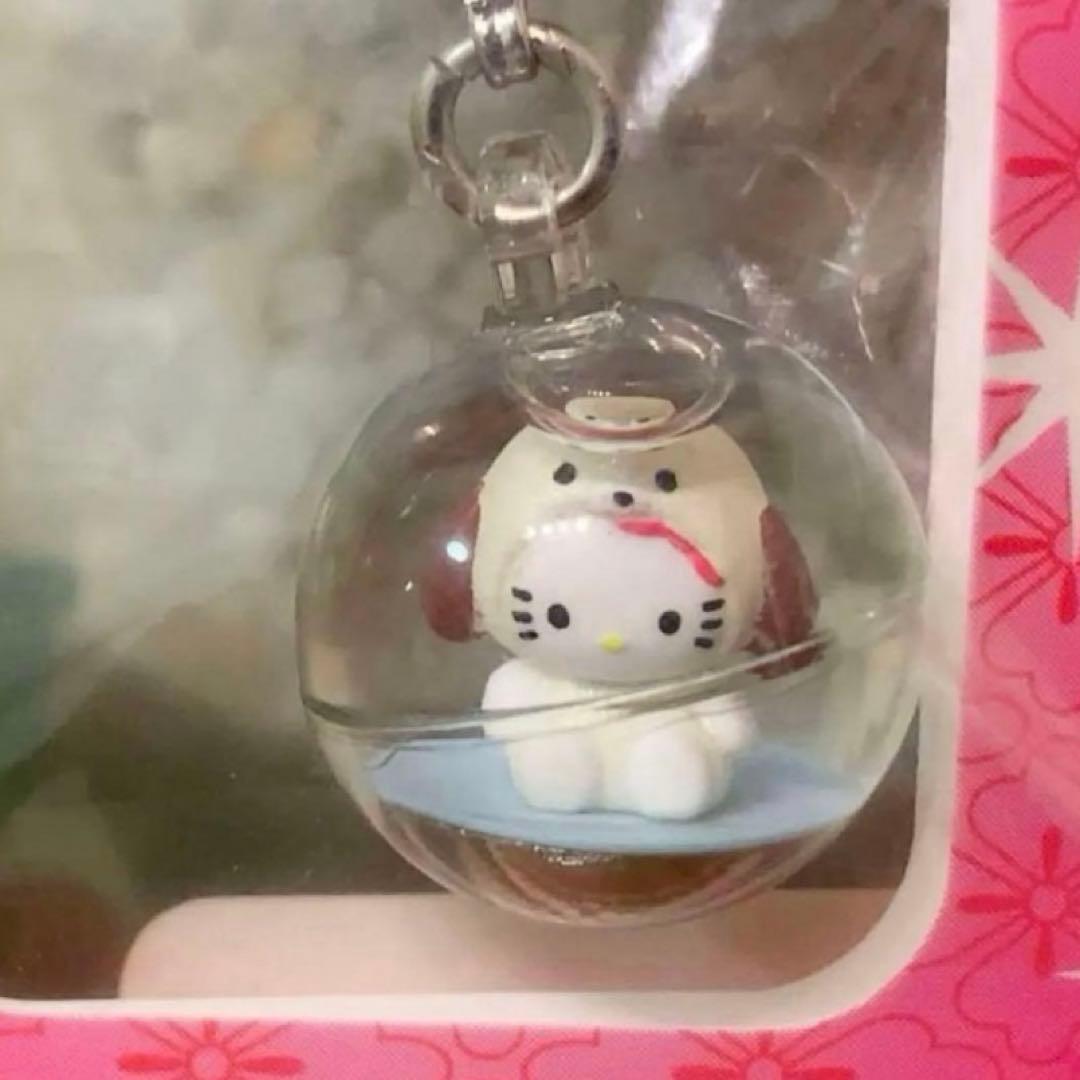 激レア！ハローキティ 根付 十二支 戌 水入り丸玉 ファスナー