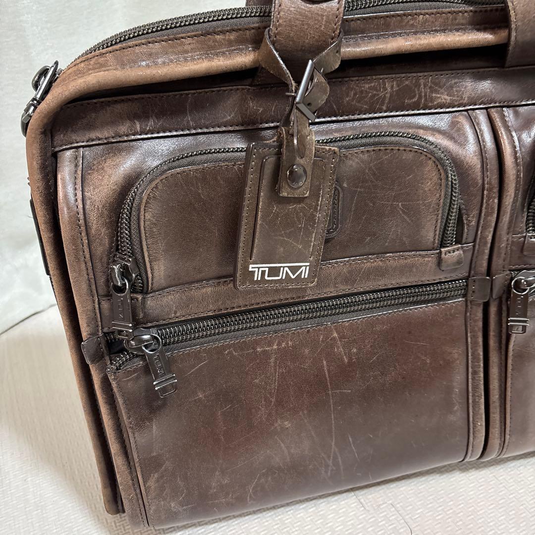 TUMI トゥミ レザービジネスバッグ ブラウン 96114BH - メルカリ