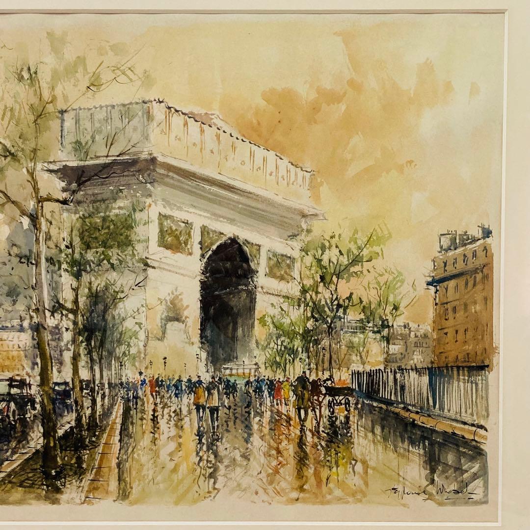 パリ エトワール凱旋門 水彩画 へ10 - メルカリ