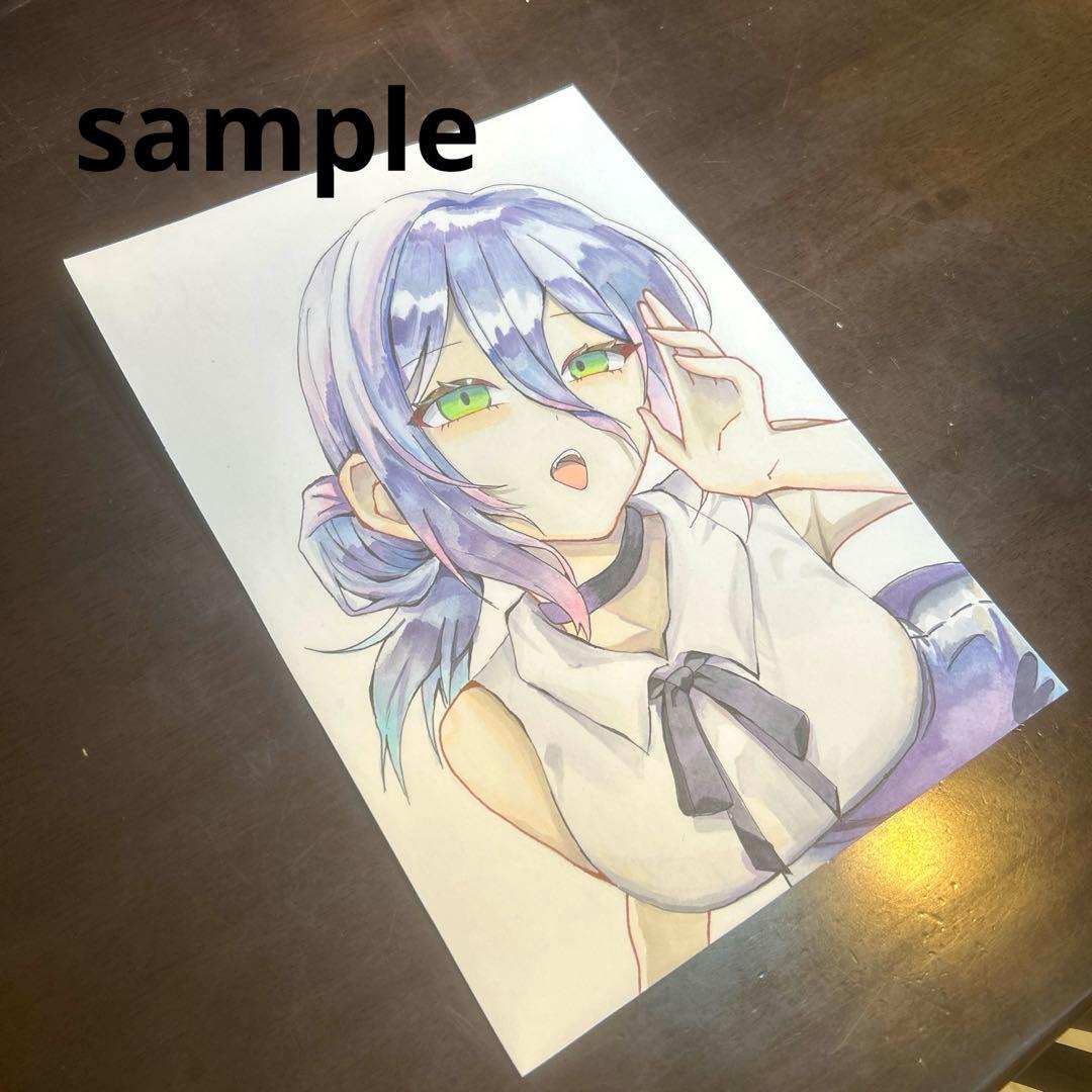 チェンソーマン手描きイラスト レゼ ファンアート - メルカリ