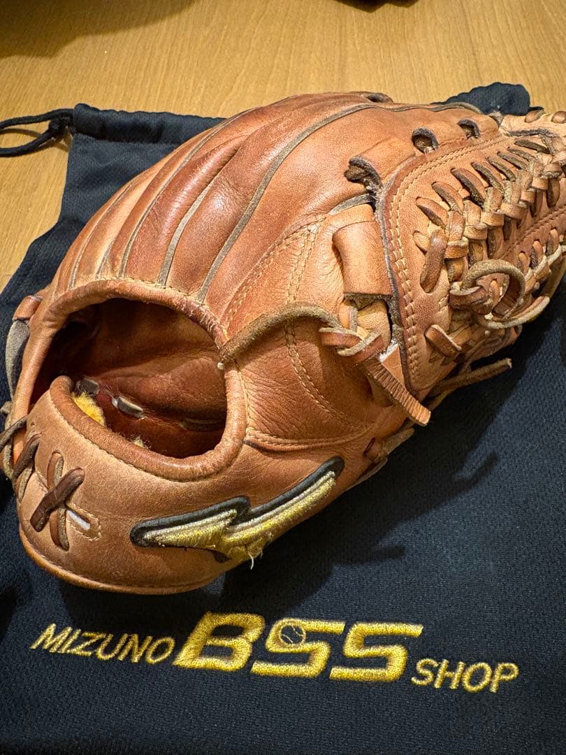 Mizuno Pro 硬式グローブ オレンジ Mizuno Pro ミズノプロ 硬式 グローブ グラブ 内野手用 限定皮革 高校