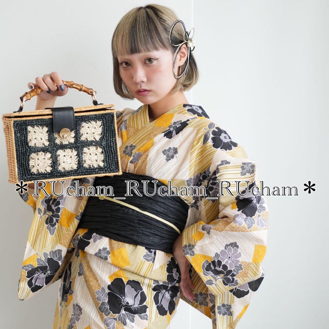 ✓新品【芙蓉エフェクト×イエロー】 utatane ウタタネ 浴衣単品 - メルカリ