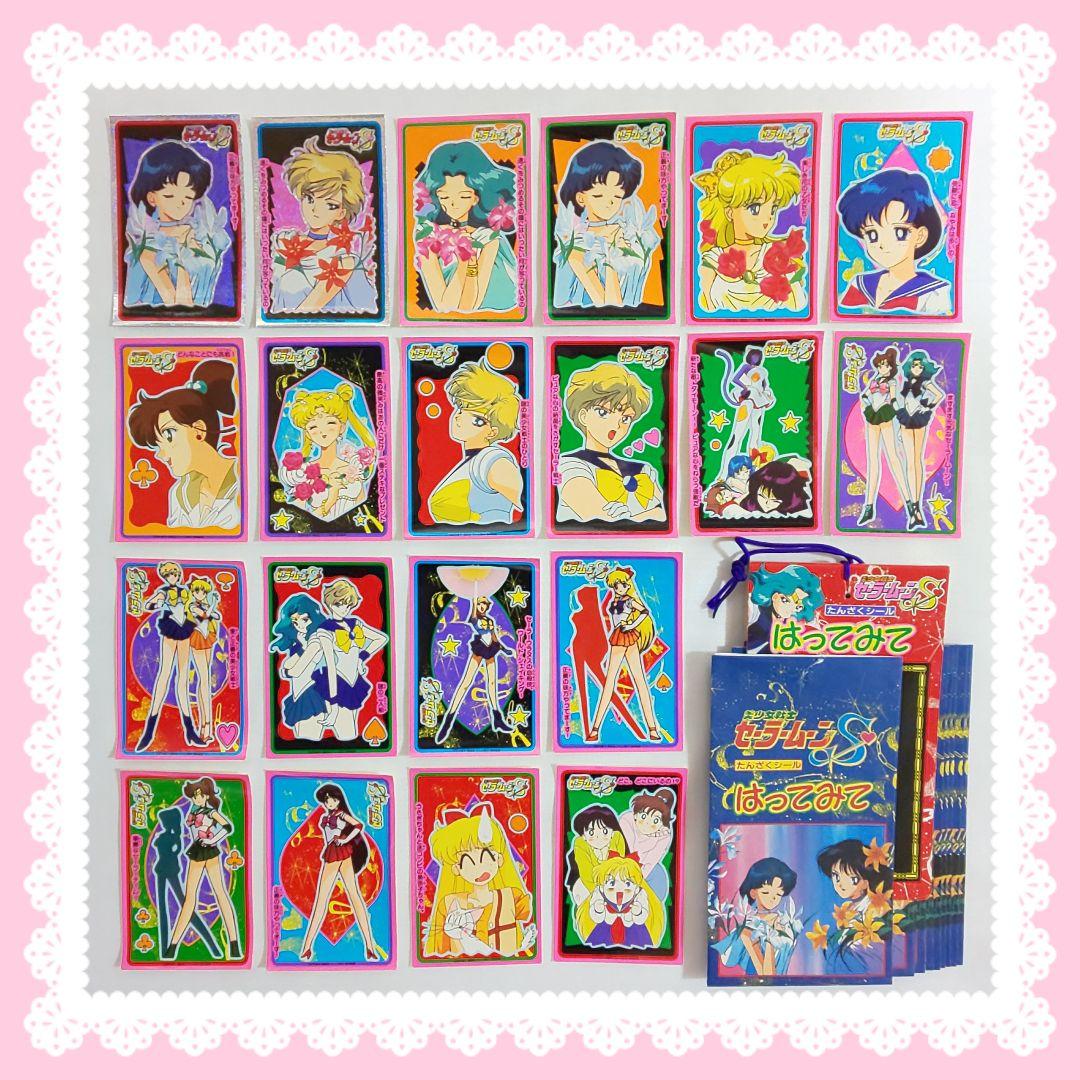 セーラームーン 【初期グッズ】 レトロ シール ステッカー 山勝 短冊