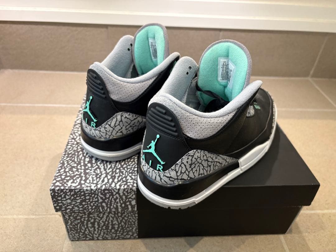 NIKE AIR JORDAN 3 レトロ Green Glow 26.5cm