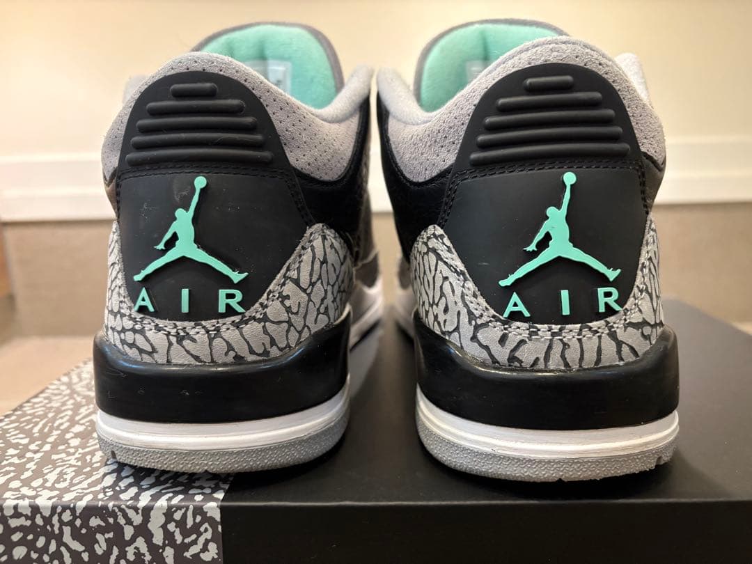 NIKE AIR JORDAN 3 レトロ Green Glow 26.5cm