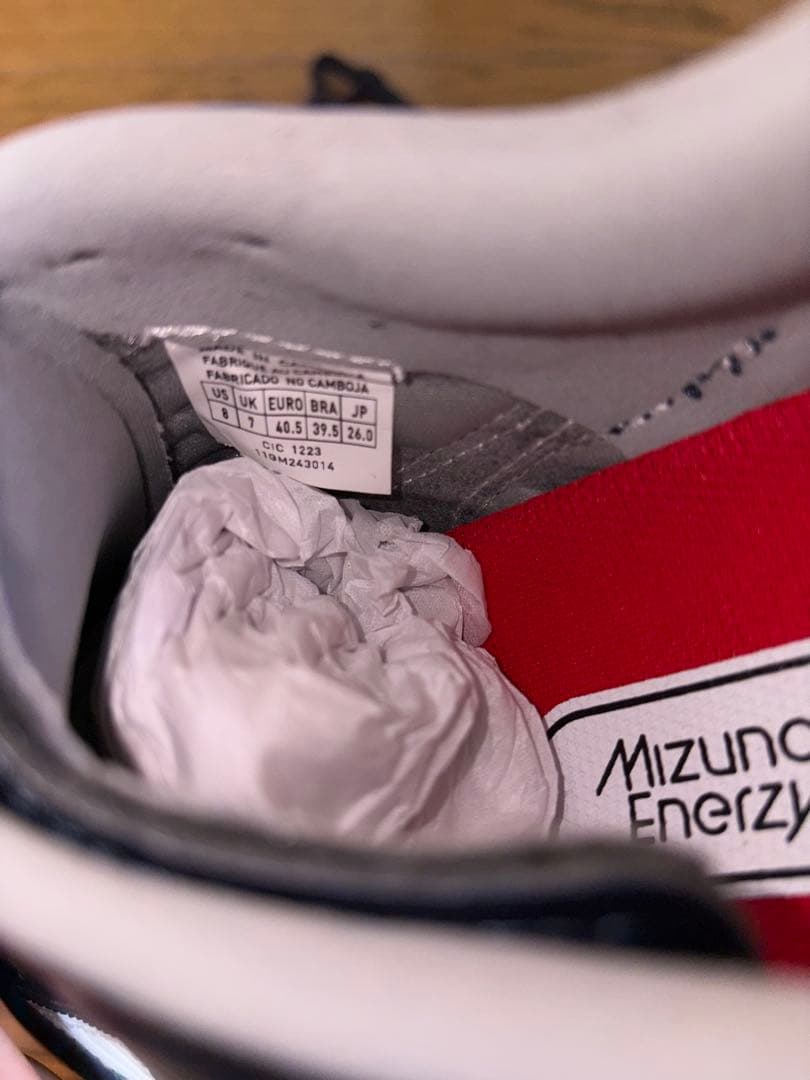 Mizunoクッションレボプロ 26.0cm ネイビー