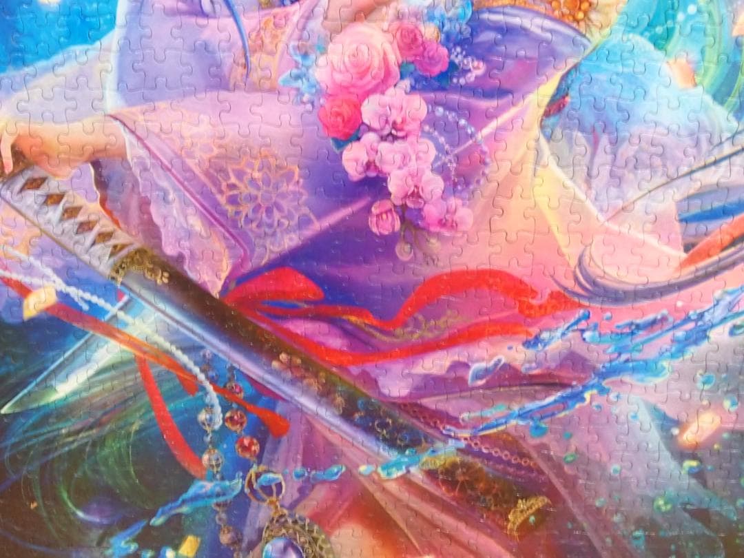 美品】深泉万葉 ジグソーパズル/1000ピース 完成品 3つセット 刀雅の舞