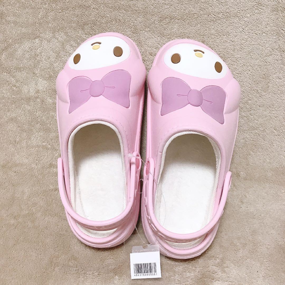 マイメロ サンダル ボア クロックス風 L 24.0〜24.5 メッシュ - メルカリ