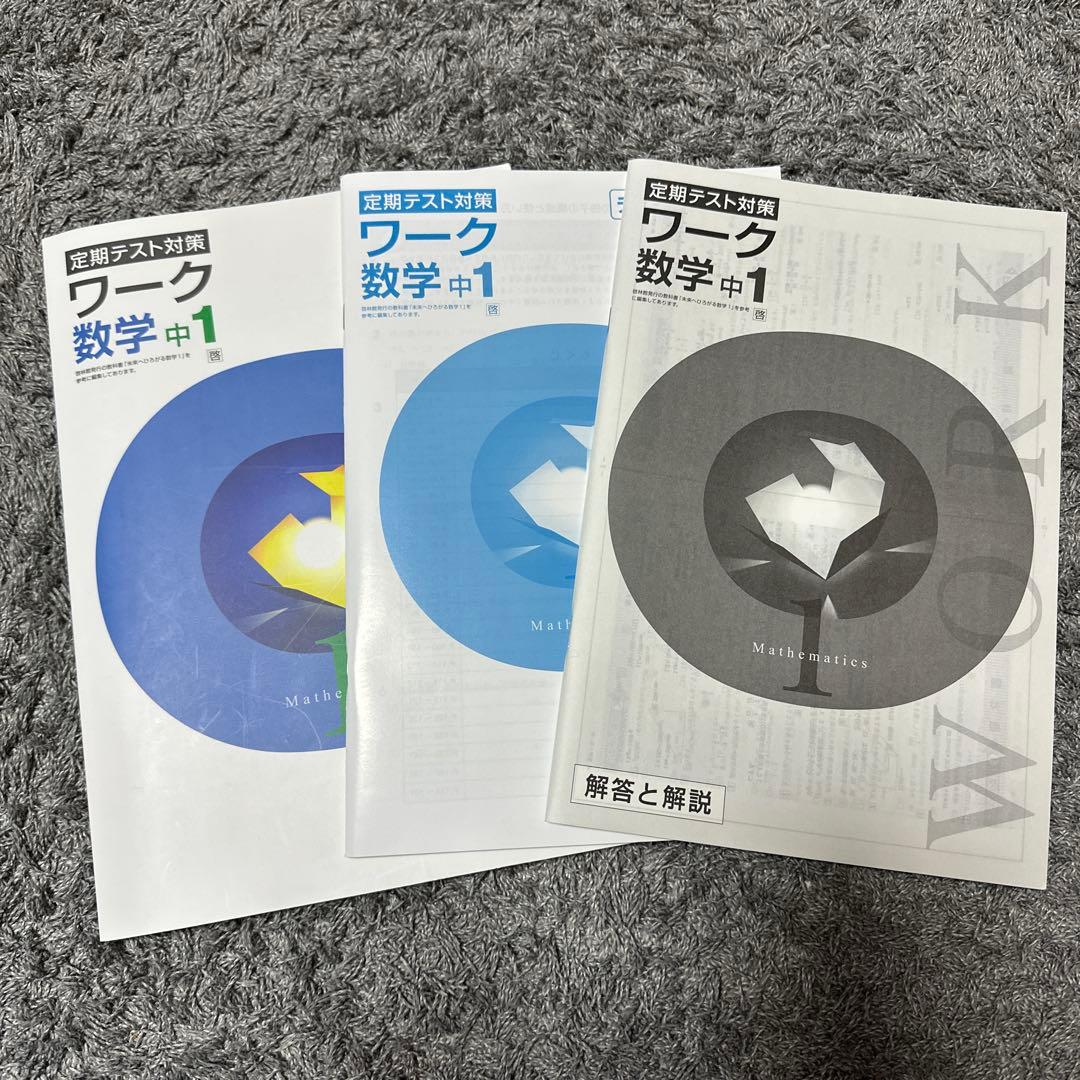 定期テスト対策 ワーク 数学 中1 - メルカリ
