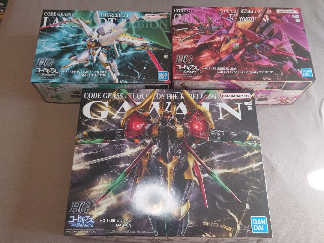 ☆値下げ☆ コードギアス HG 3体セット ランスロット 紅蓮 ガウェイン HG 紅蓮聖天八極式 素組みレビュー - つみプラファクトリー