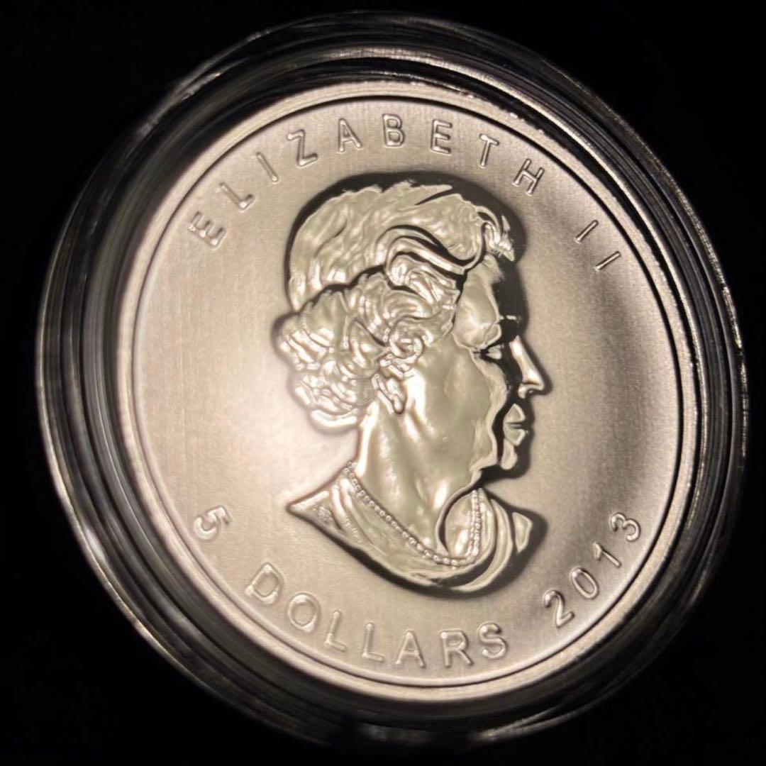 5枚セット】2013年 カナダ メイプルリーフ銀貨 25周年 純銀 .9999