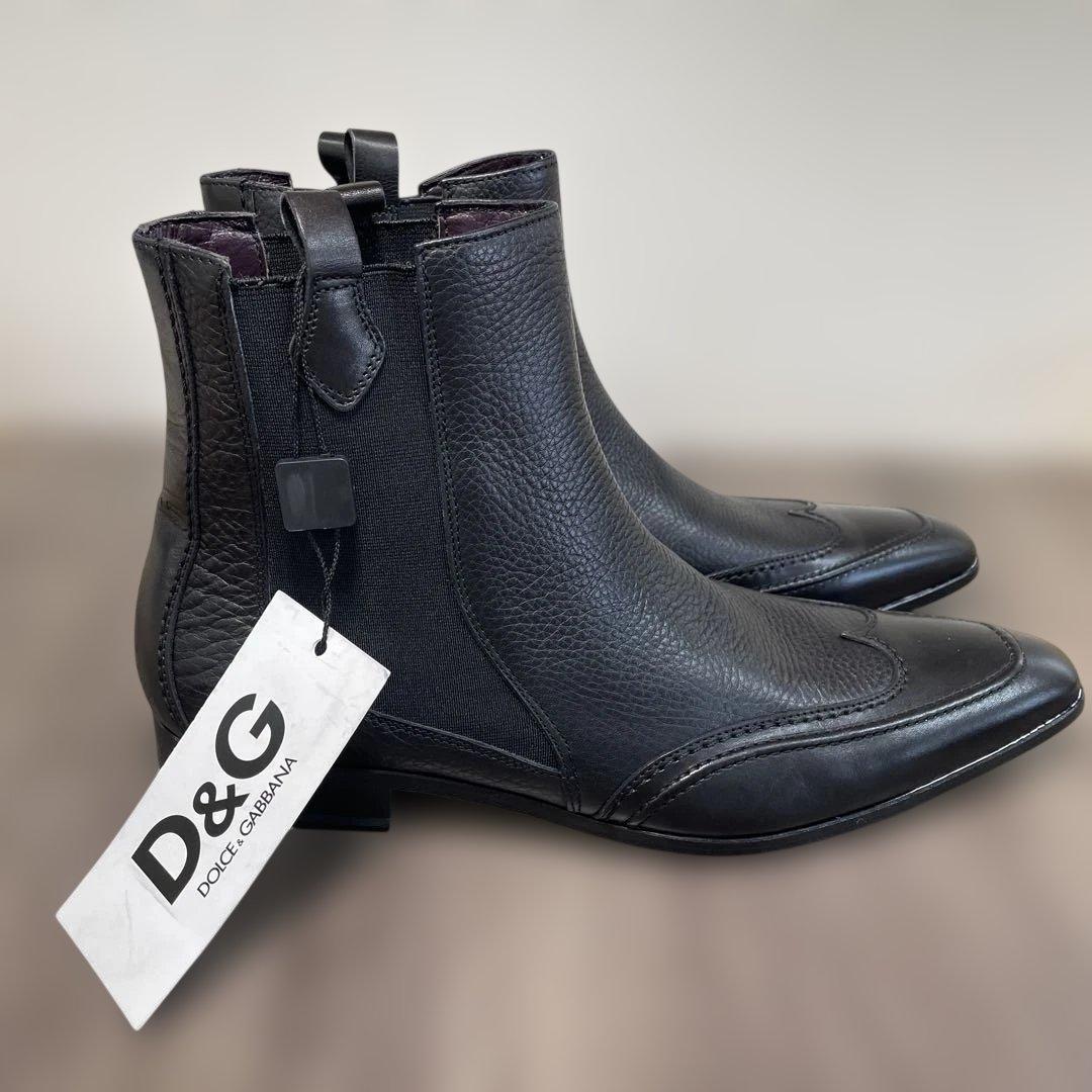 D&G ドルチェ&ガッバーナ 新品 メンズ サイドゴアブーツ42 - メルカリ