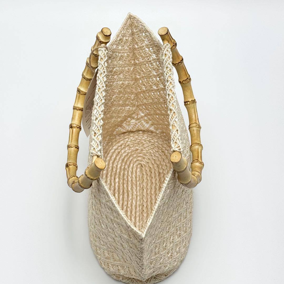 アバカ バンブーバッグ M+abaca 花繋ぎ 夏単衣 6600の通販はau PAY