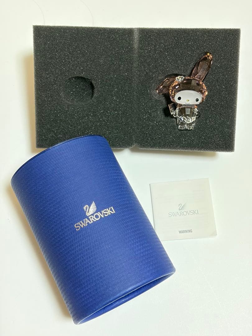 廃盤・限定 スワロフスキー×マイメロディ オブジェ 未使用 箱あり