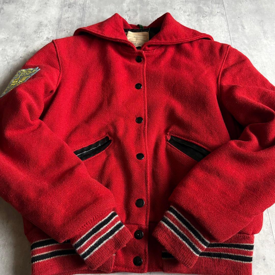 70-80s vintage】スタジャン セーラー ブルゾン 短丈 古着