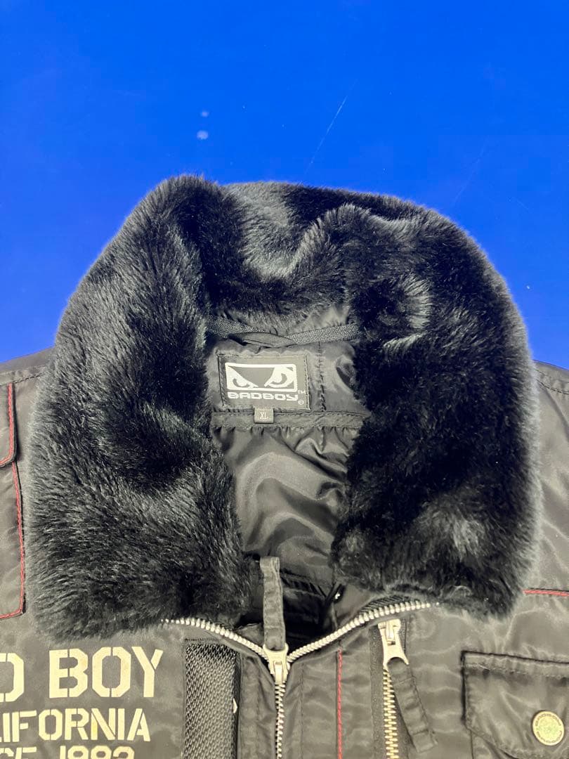 BAD BOY ブラック フライトジャケット つなぎ