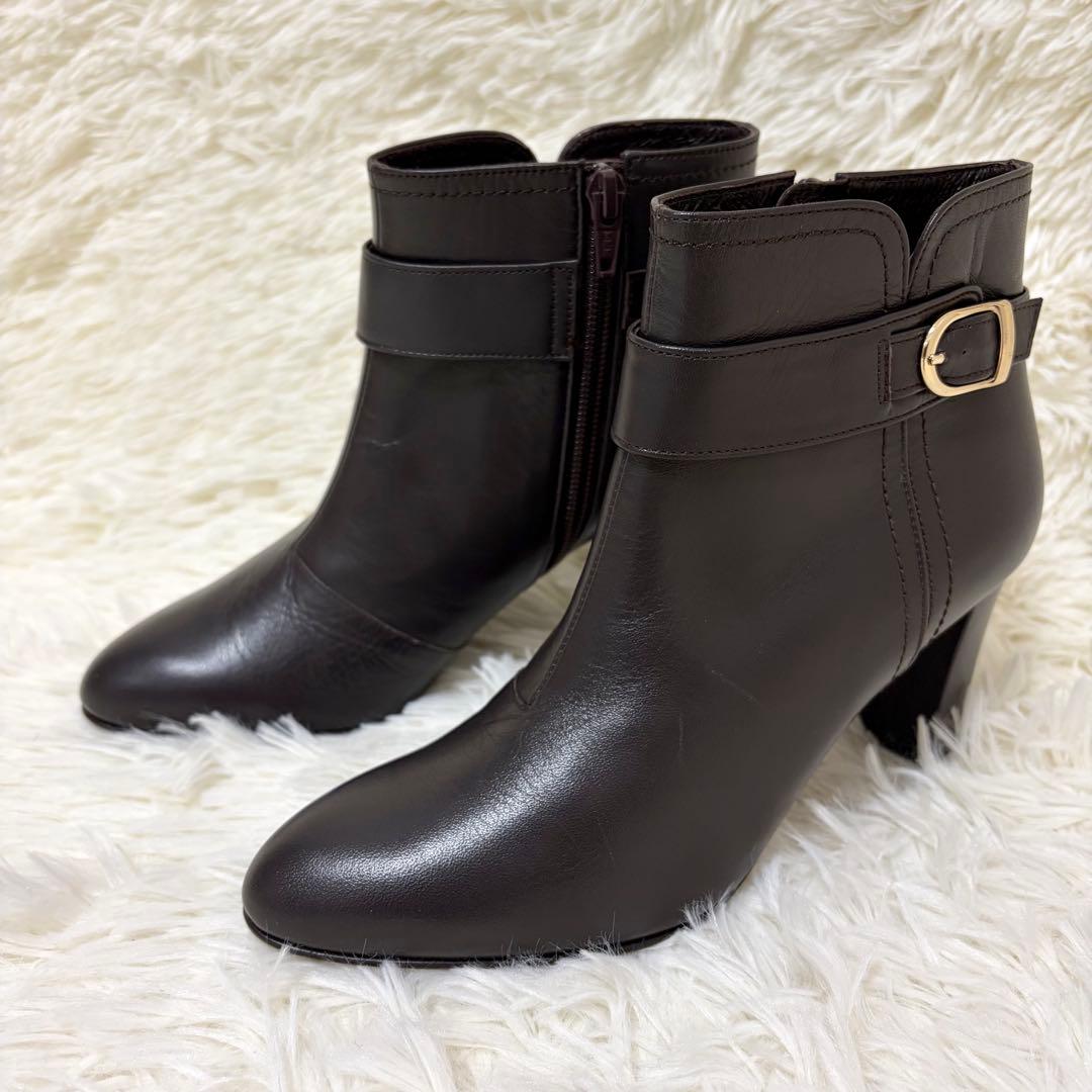 未使用品✨DIANA ショートブーツ ベルト ブラウン 日本製 23.5cm