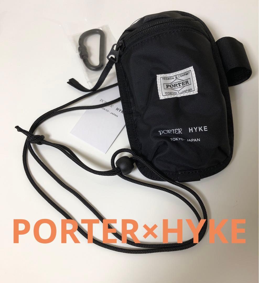 新品タグ付き PORTER×HYKE ポーター ハイク アームポーチ ブラック HYKE x PORTER(ハイク x ポーター) ARM POUCH SIZE 1 | 吉田カバン
