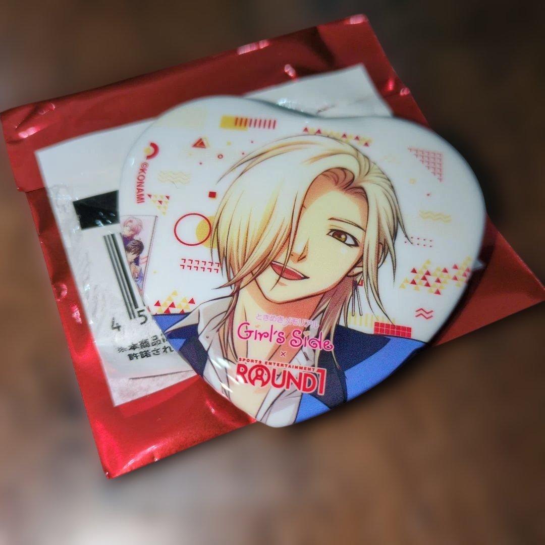 ときメモ ラウンドワン ハート型缶バッジ 桜井琉夏 - メルカリ