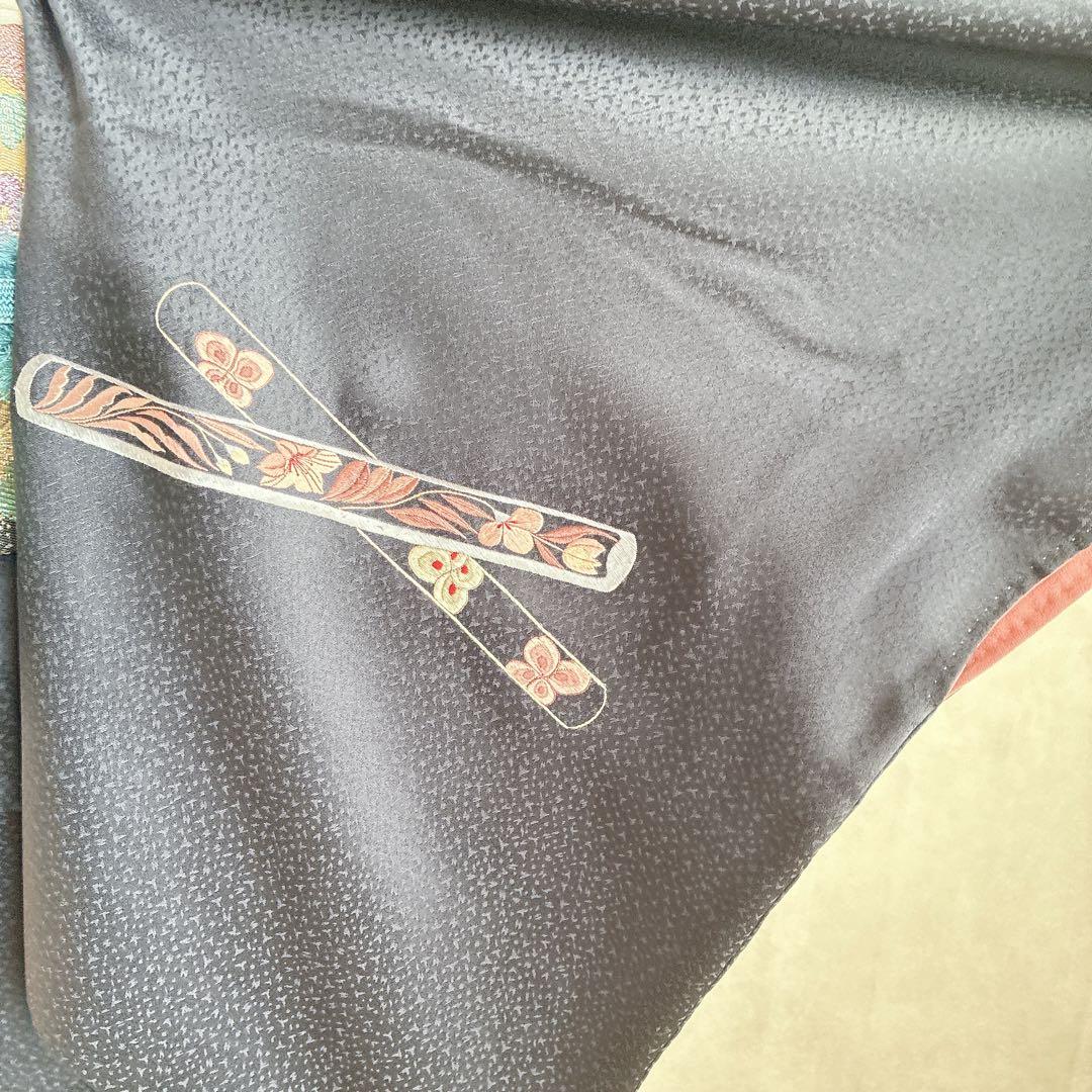 付け下げ フルセット 着物 トールサイズ Lサイズ 正絹 訪問着 手刺繍