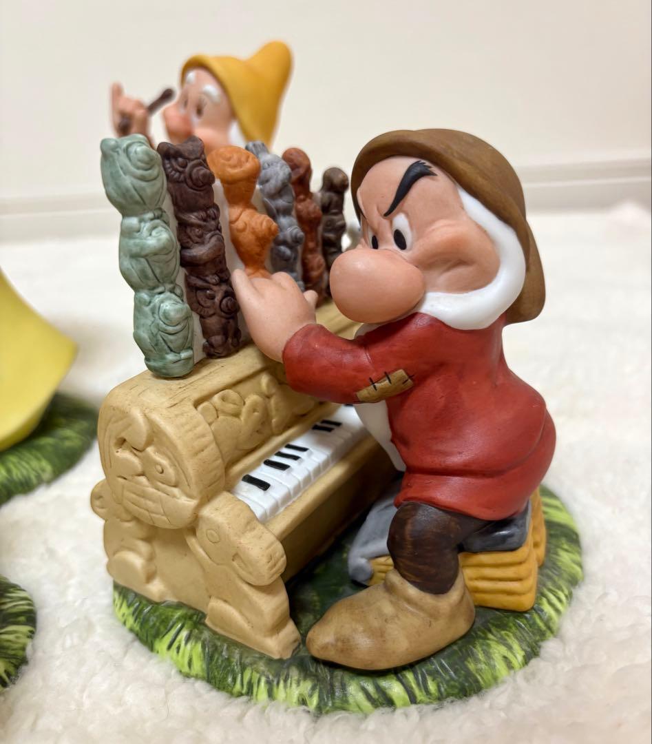 希少】 白雪姫 7人の小人 加藤工芸 陶器 置物 ガーデンオーナメント