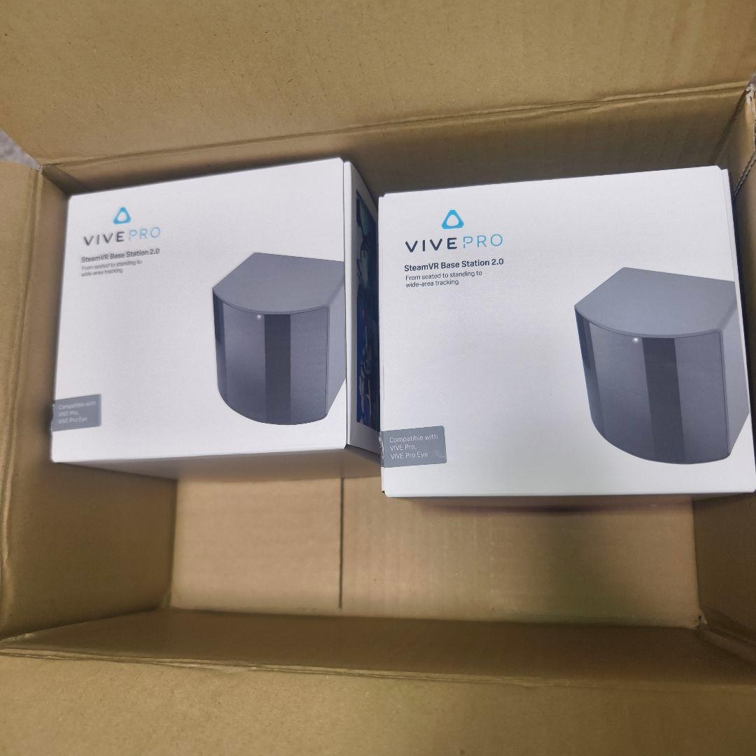 VIVE PRO SteamVR Base Station 2.0 2個セット VIVE Pro 2 Full Kit - VR Headset, SteamVR Base Station 2.0, VIVE