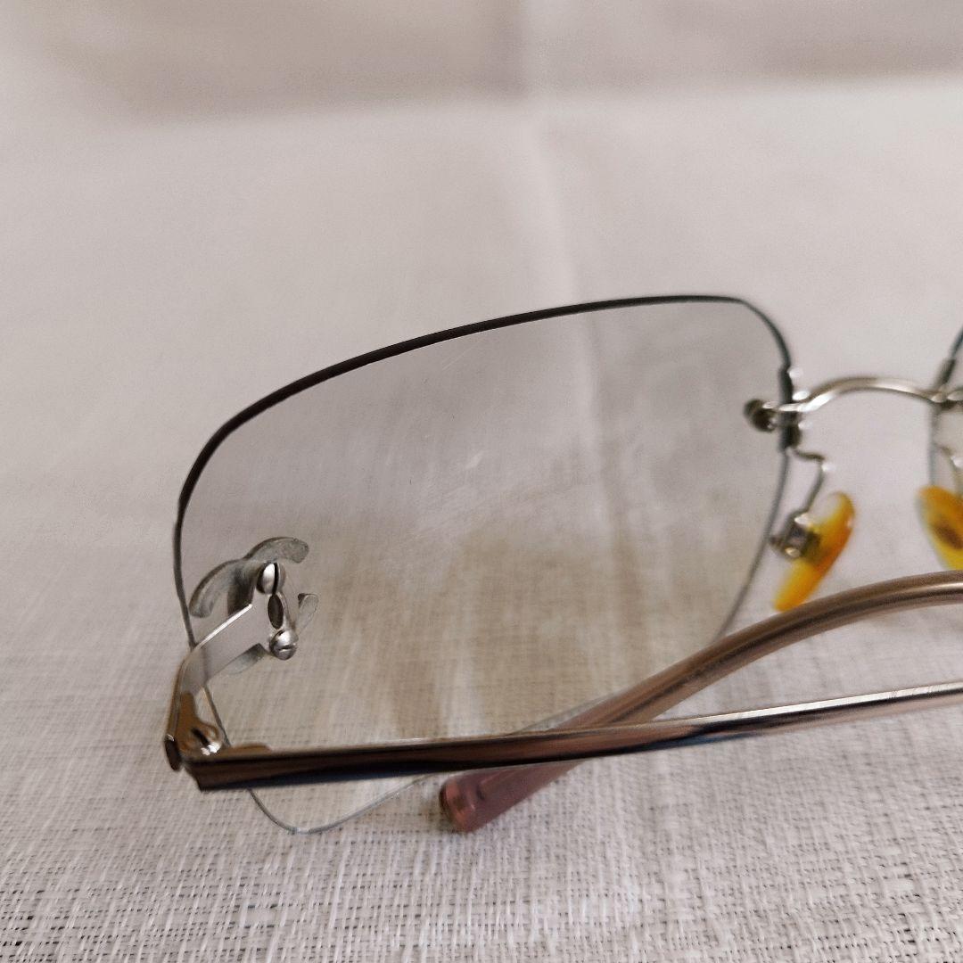 シャネル サングラス 4017-D ツーポイント リムレス ココマーク