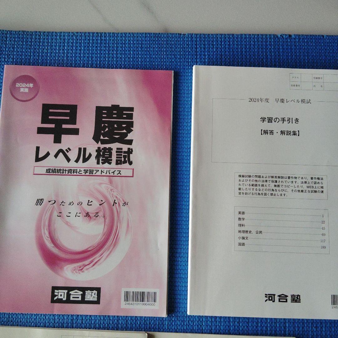 2024年 早慶レベル模試 河合塾 - メルカリ