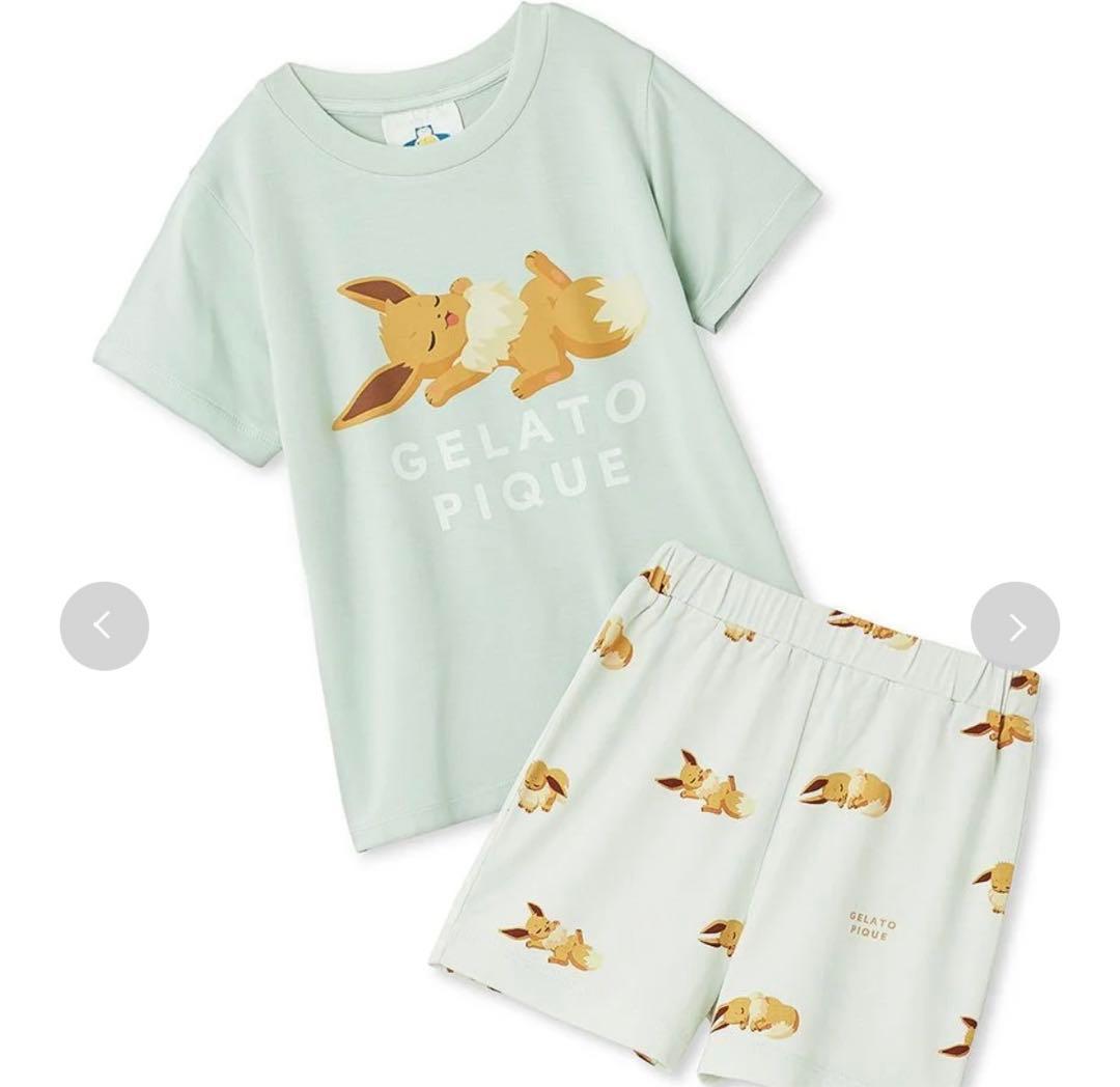 ジェラートピケ ジェラピケ ポケモン イーブイ ベビー キッズ 80-90