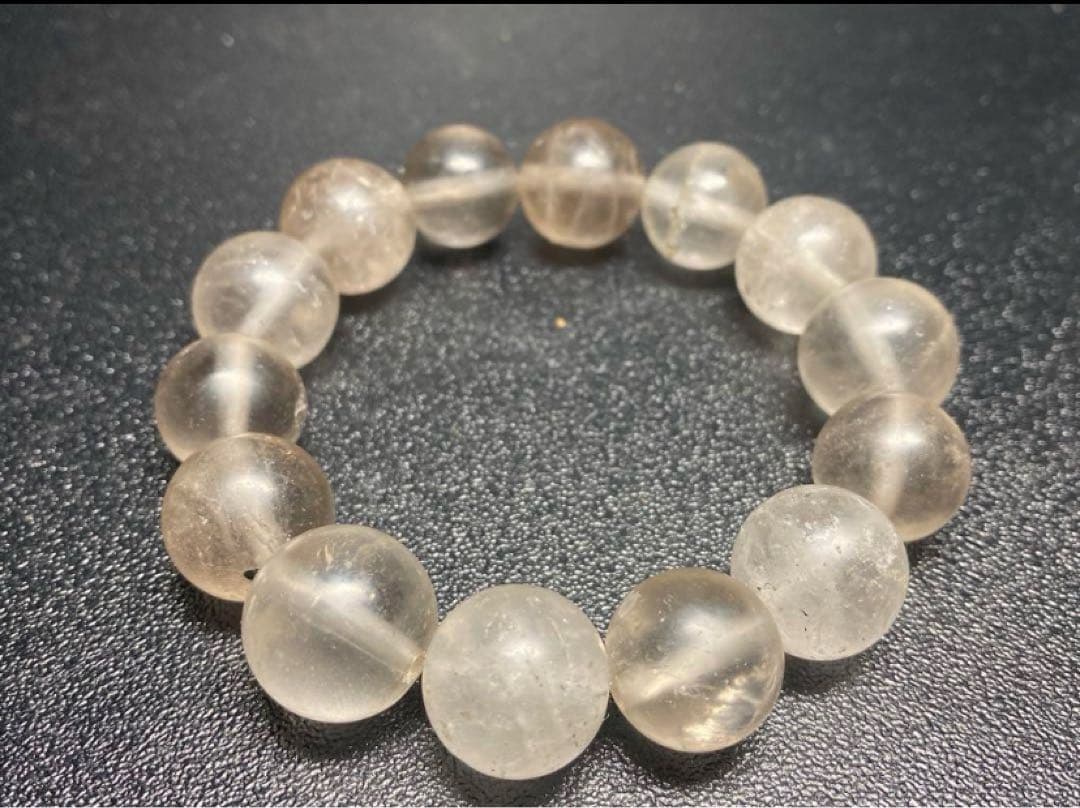 専用 214 ザギ水晶 14mmザギマウンテンクォーツ ブレスレットの通販は