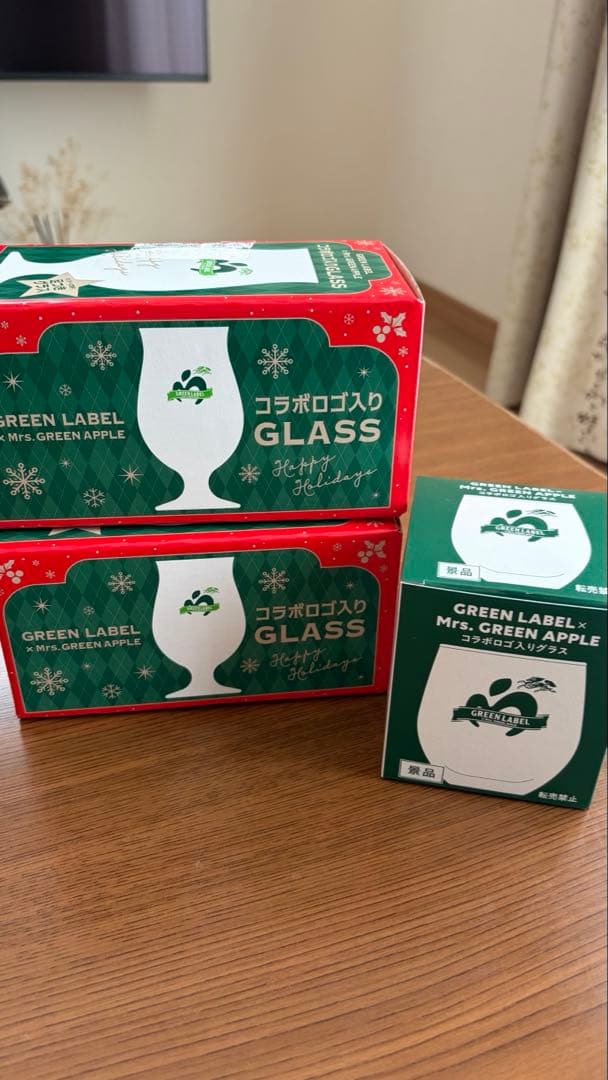 GREEN LABEL × Mrs. GREEN APPLE コラボグラス 3個 - メルカリ