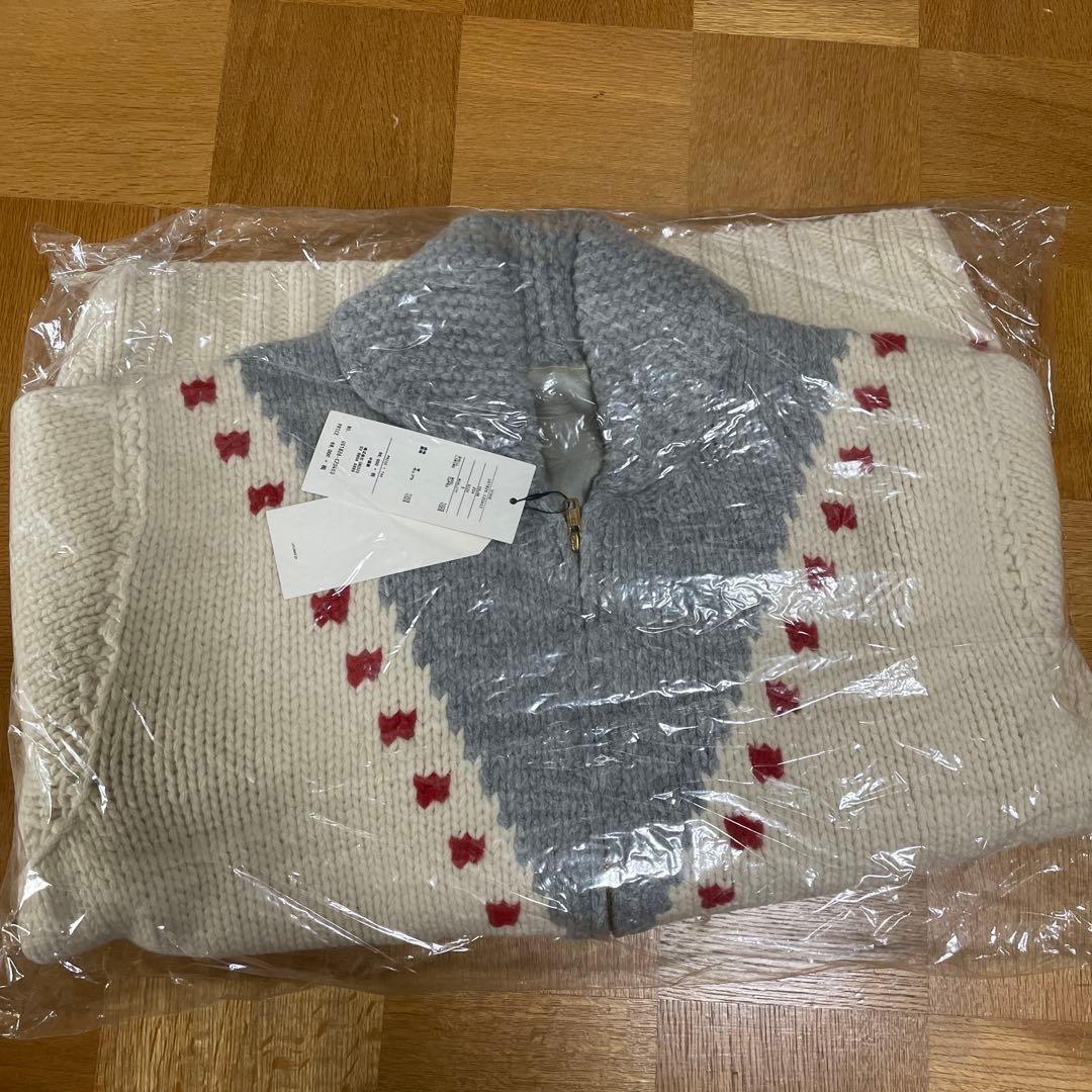 k*u様 UNUSED cowichan sweater カウチンセーター アン - メルカリ
