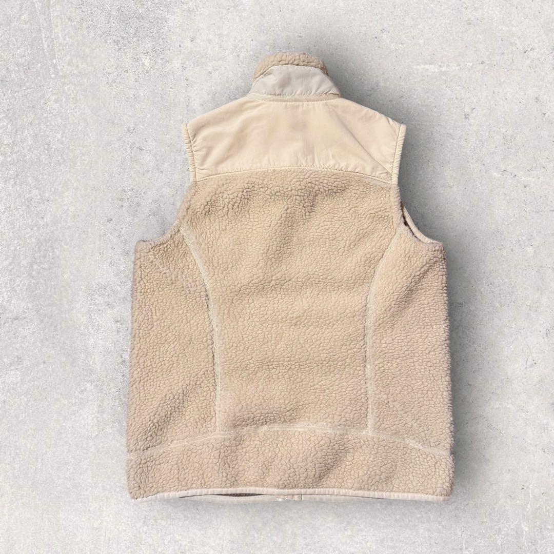 パタゴニア】フリースベスト ボア M クリーム色 レトロX 14年製 美品 f
