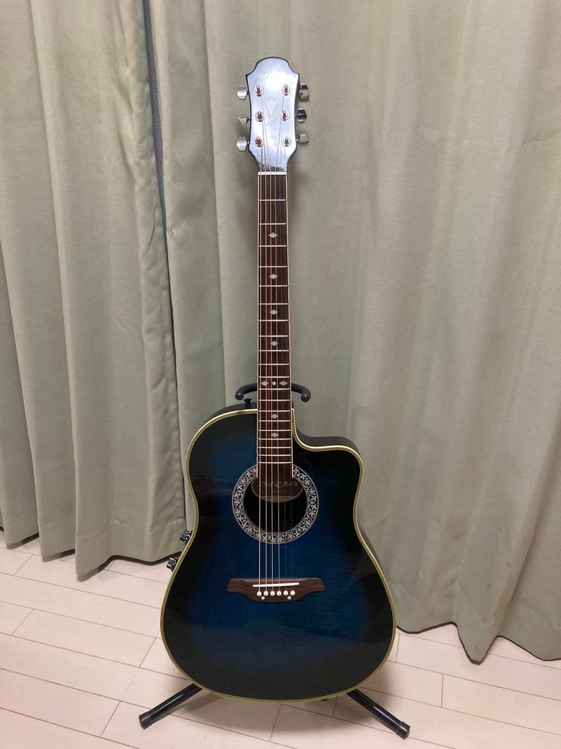 ARIA エレアコ　AMB-35 アリヤ　アリア　アコギ　ブルー　青 Aria AMB-35 アリア エレアコ アコースティックギター ブルー 青