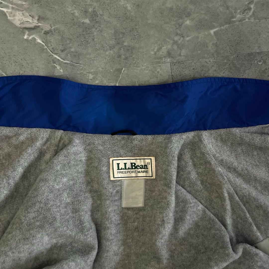 L.L.Bean 80s コーチジャケット ブルー ネイビー L-XL 古着