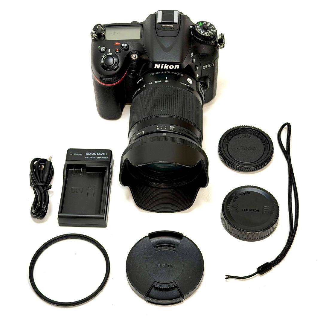 ニコン D7100 + シグマ18-300mm F3.5-6.3 レンズ付