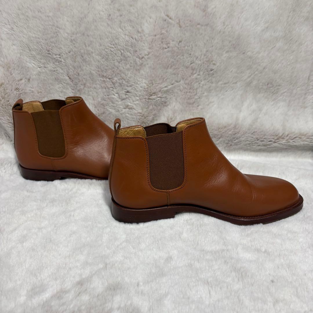 L*i様 エルメス サイドゴアブーツ チェルシーブーツ 22cm キャメル