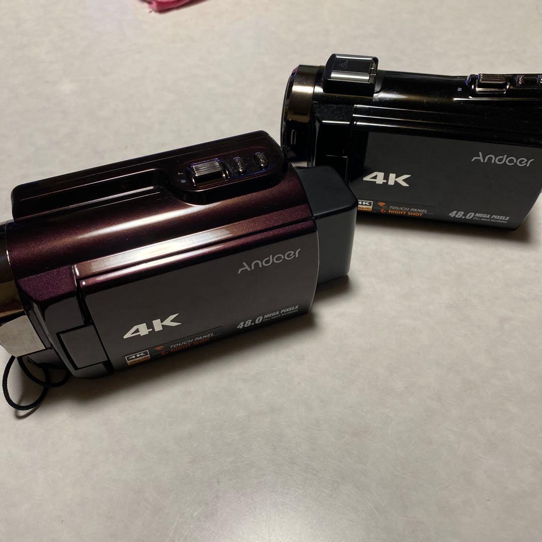 DVC 4Kデジタルビデオカメラ　2台セット ビデオカメラ 4K DVビデオカメラ 4800万画素 デジタルビデオカメラ
