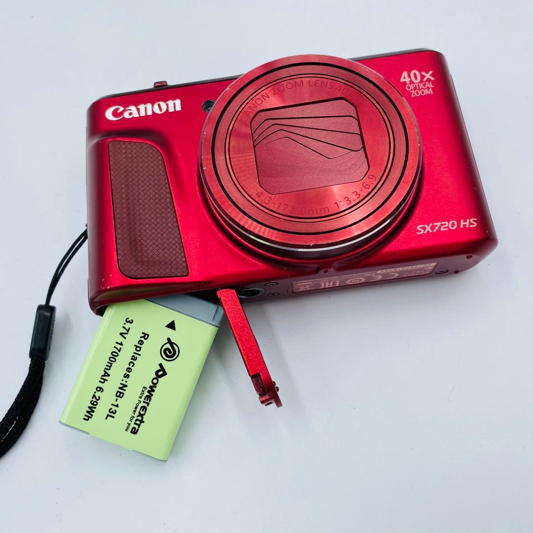 動作確認済 ⭐︎美品⭐︎ Canon SX720 HS デジカメレッドボディ - メルカリ