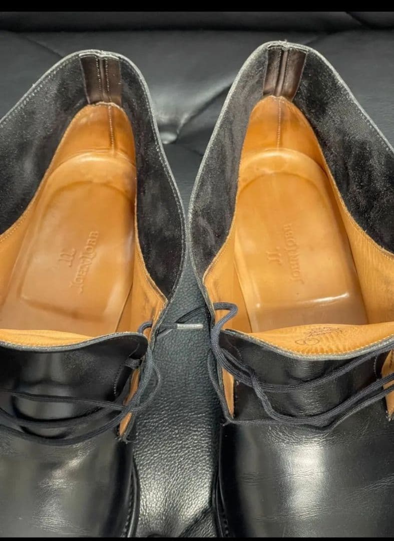 JOHN LOBB ROMSEY 7.5D ブラックカーフ チャッカブーツ
