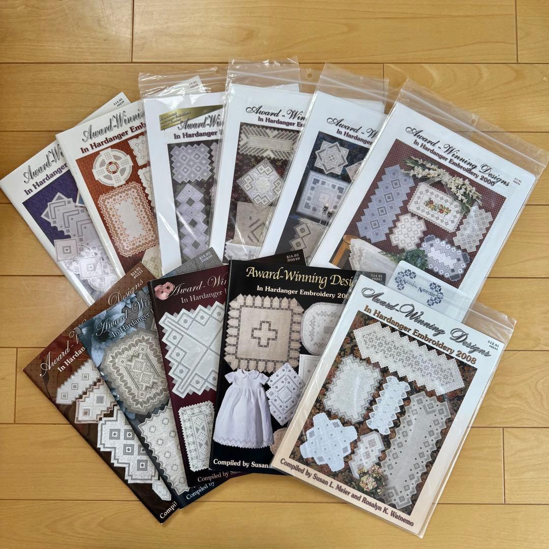 ハーダンガー刺繍 11冊セット ハーダンガー刺繍のモチーフ＆パターン集 | 戸塚刺しゅうオンライン