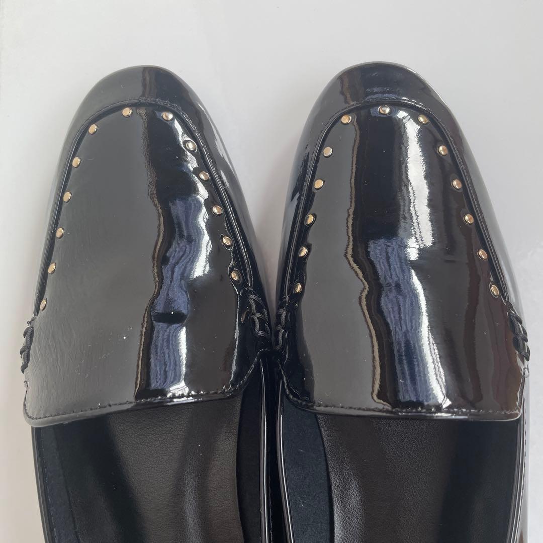 【新品】DIANA ダイアナ エナメル フラットシューズ パンプス 24.5cm