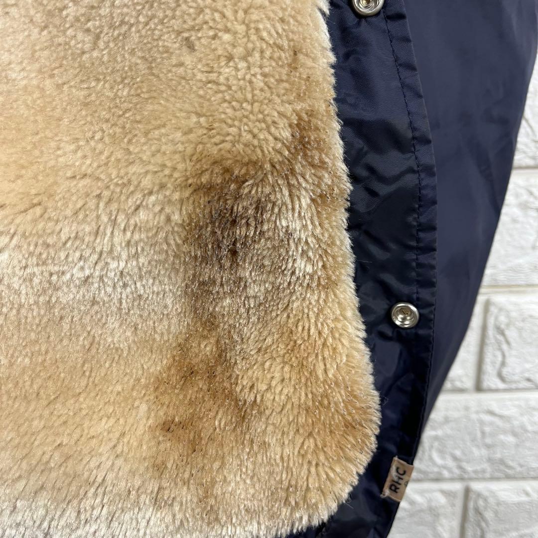 ロンハーマンRVCA BARRY McGEEネイビー ボア付きコーチジャケット