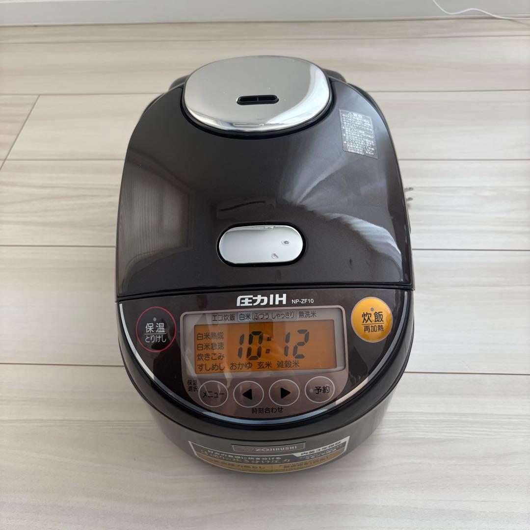 ZOJIRUSHI NP-ZF10 1L 圧力IH炊飯ジャー 2017年製 - メルカリ
