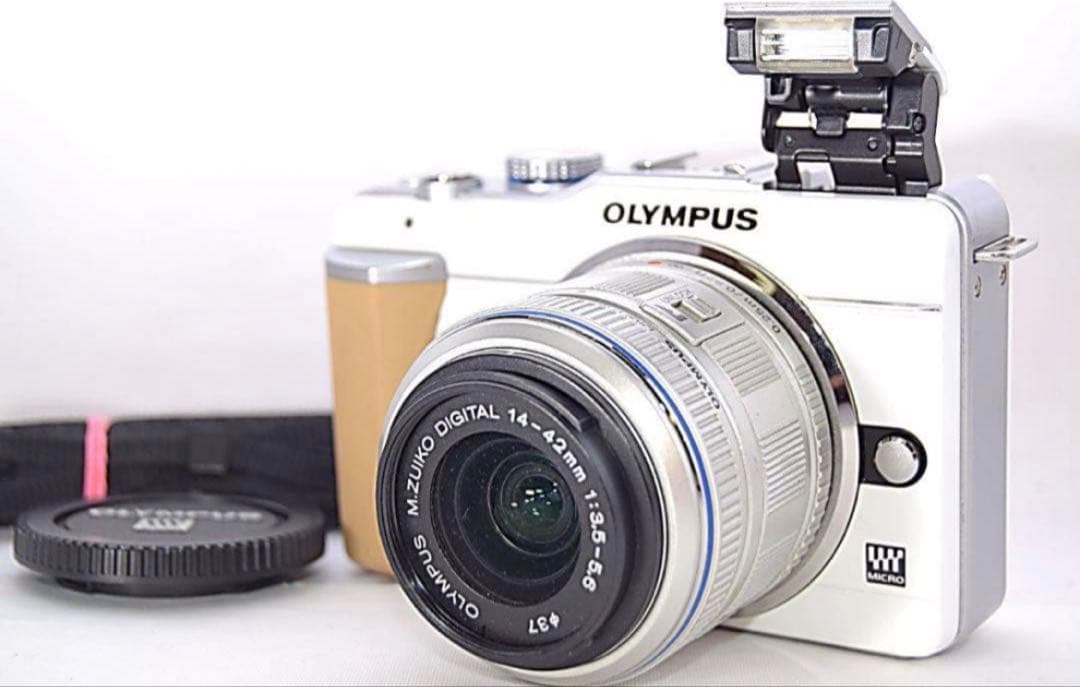 ✨美品✨❤️スマホ転送❤️オリンパス E−PL1 可愛いミラーレスカメラ