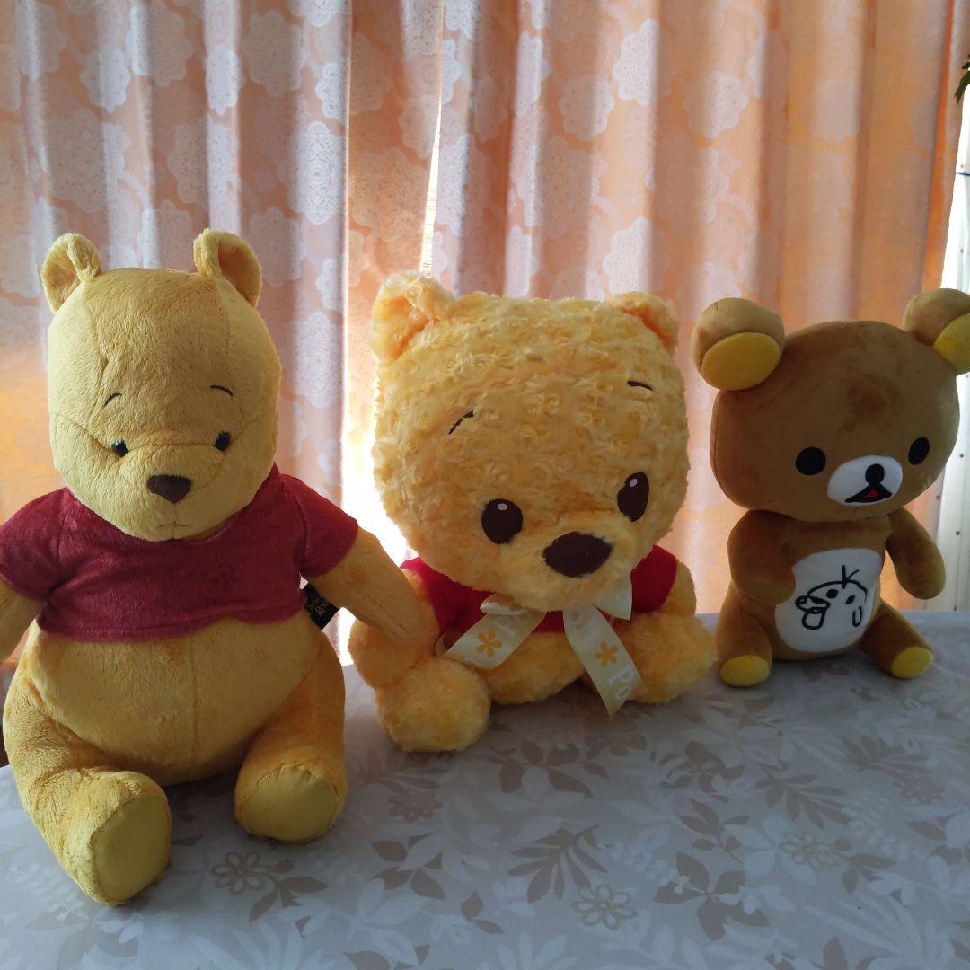 くまのプーさんとリラックマのぬいぐるみ - メルカリ