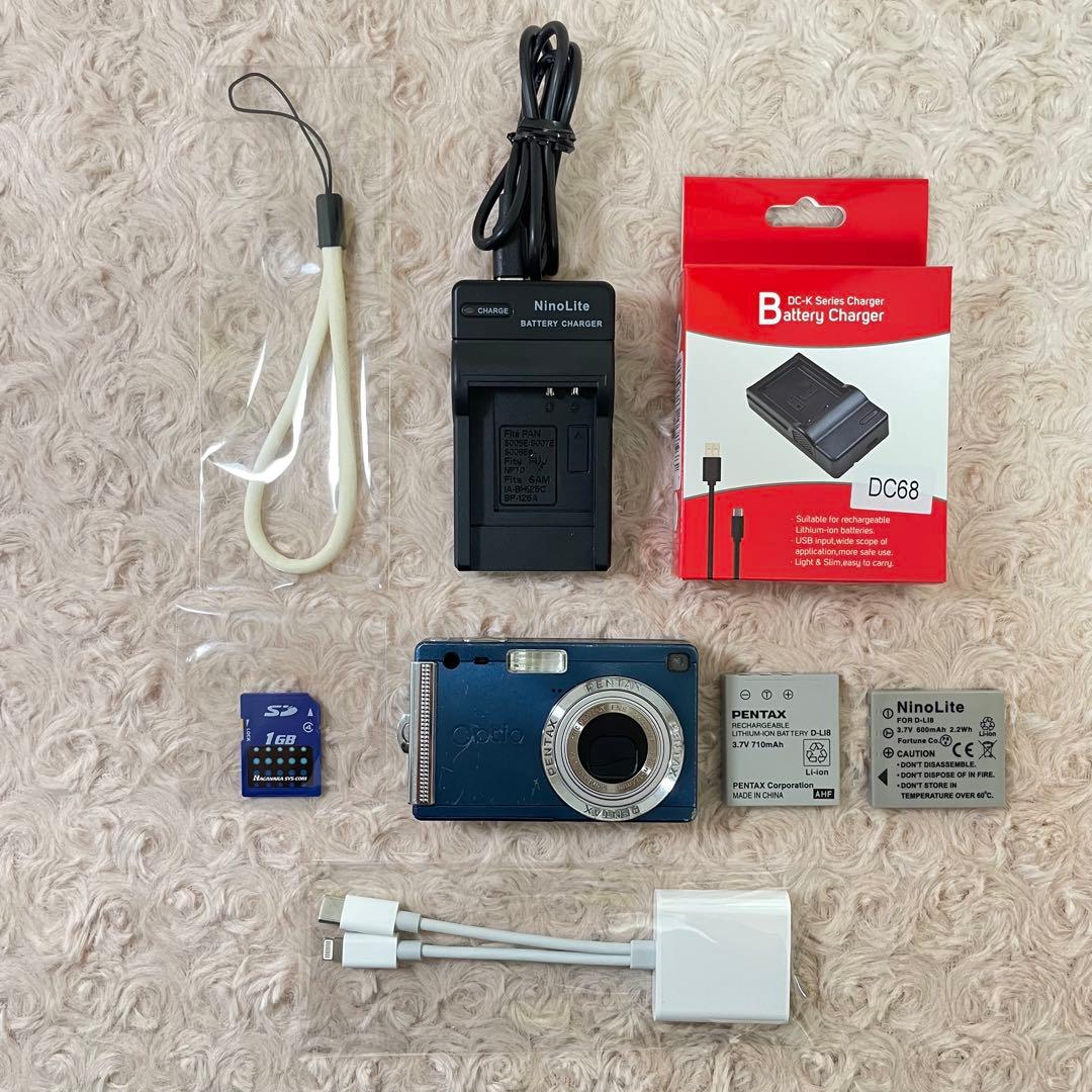 動作確認済✨PENTAX Optio s5i✨スマホ転送OK 可愛い コンデジ