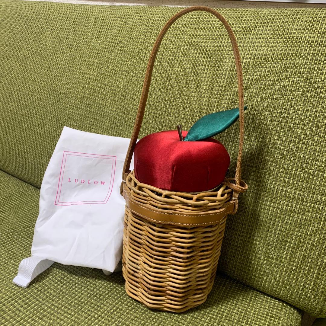 ラドロー LUDLOW カゴバッグ りんご - メルカリ