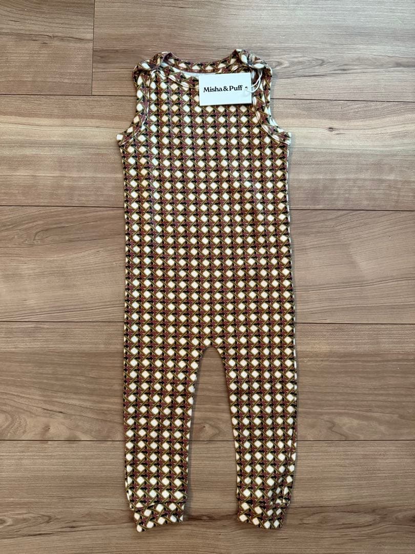 ロンパース・カバーオール misha&puff MTO baby snap overall lattice Baby Log Cabin Romper – Misha & Puff