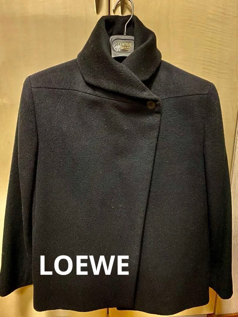 ロエベ　ウールショートコート ショート コート（ウール） ブラック - LOEWE Japan official website